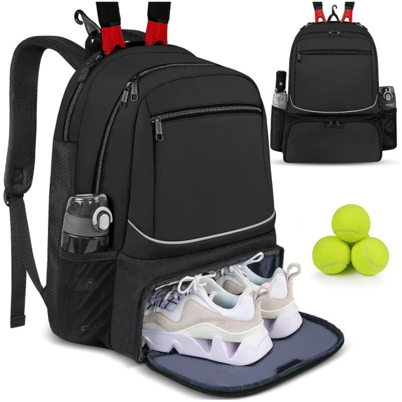 Table Tennis Kit Bag - Large Capacity Tennis Backpack Sports Racket