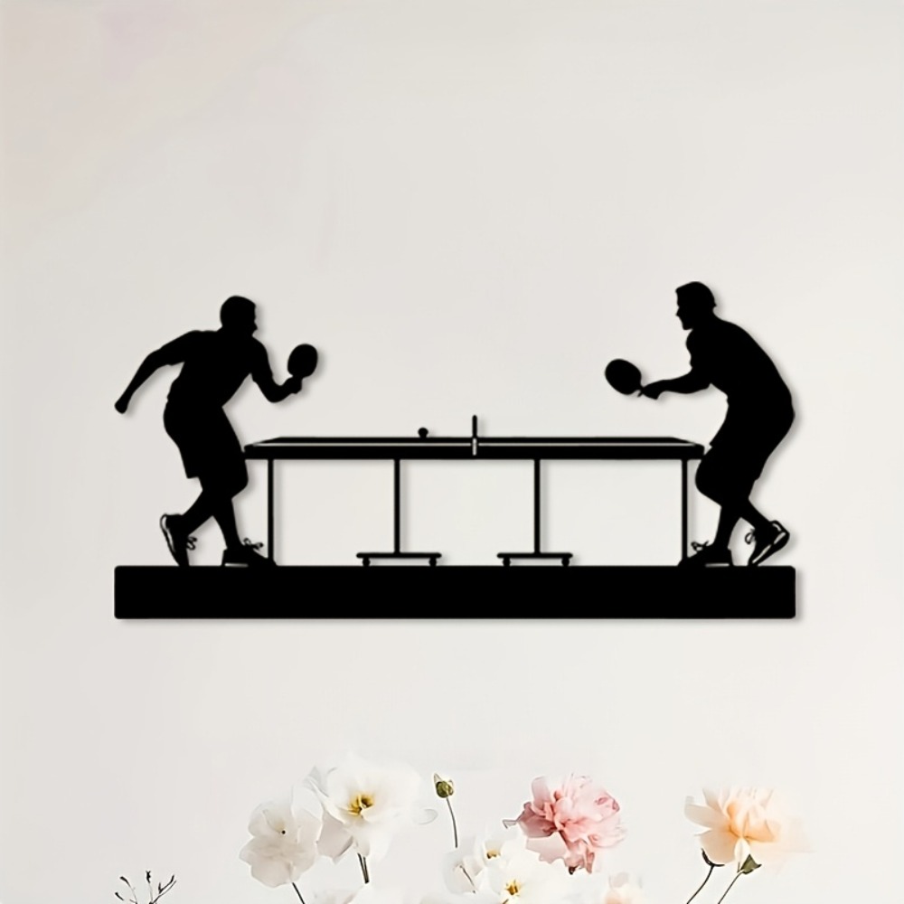 Table Tennis Player - Iron Wall Art Table Tennis Player
