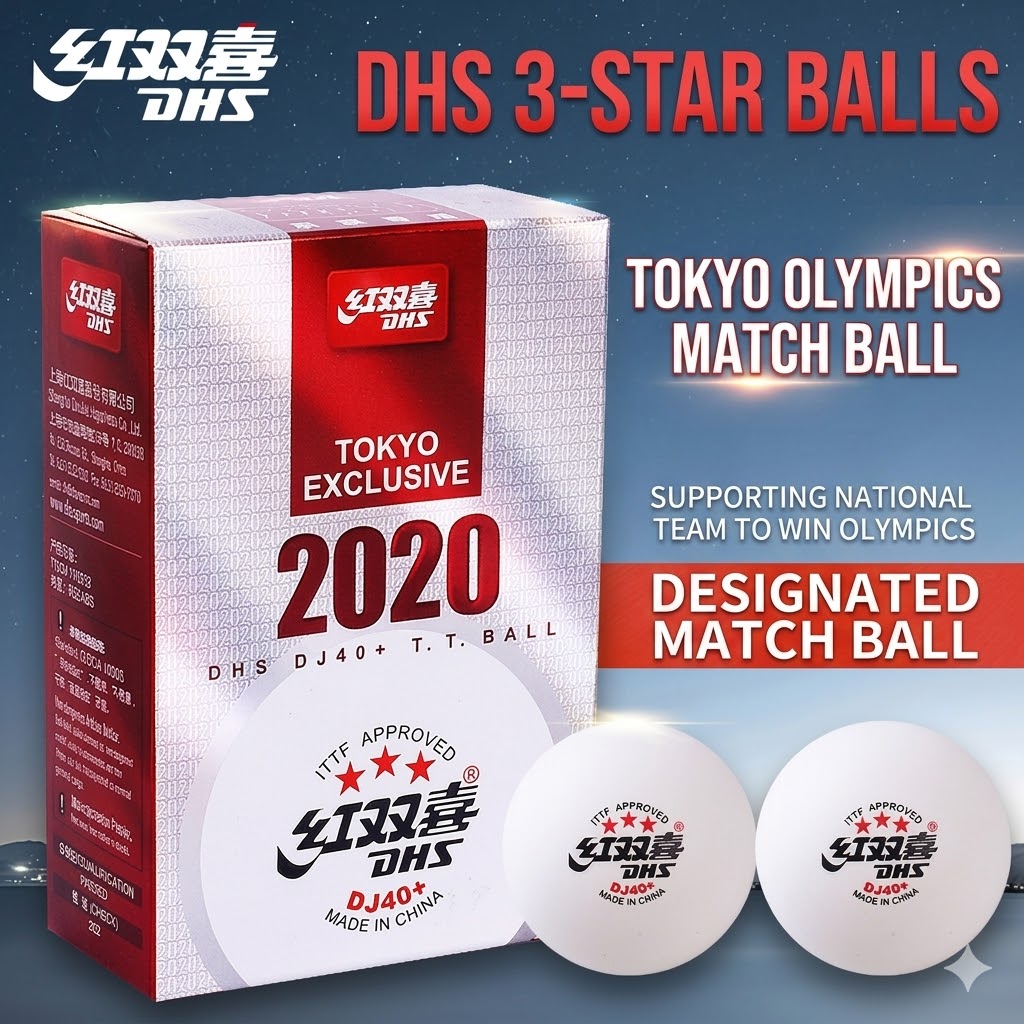 Table Tennis Zlc - 6pcs Original DHS WTT Ping Pong
