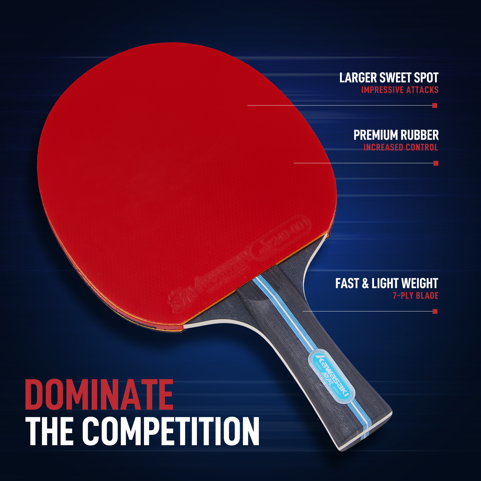 Kawasaki Table Tennis Equipmen - مراجعة Table Tennis Kit Bag وسعره