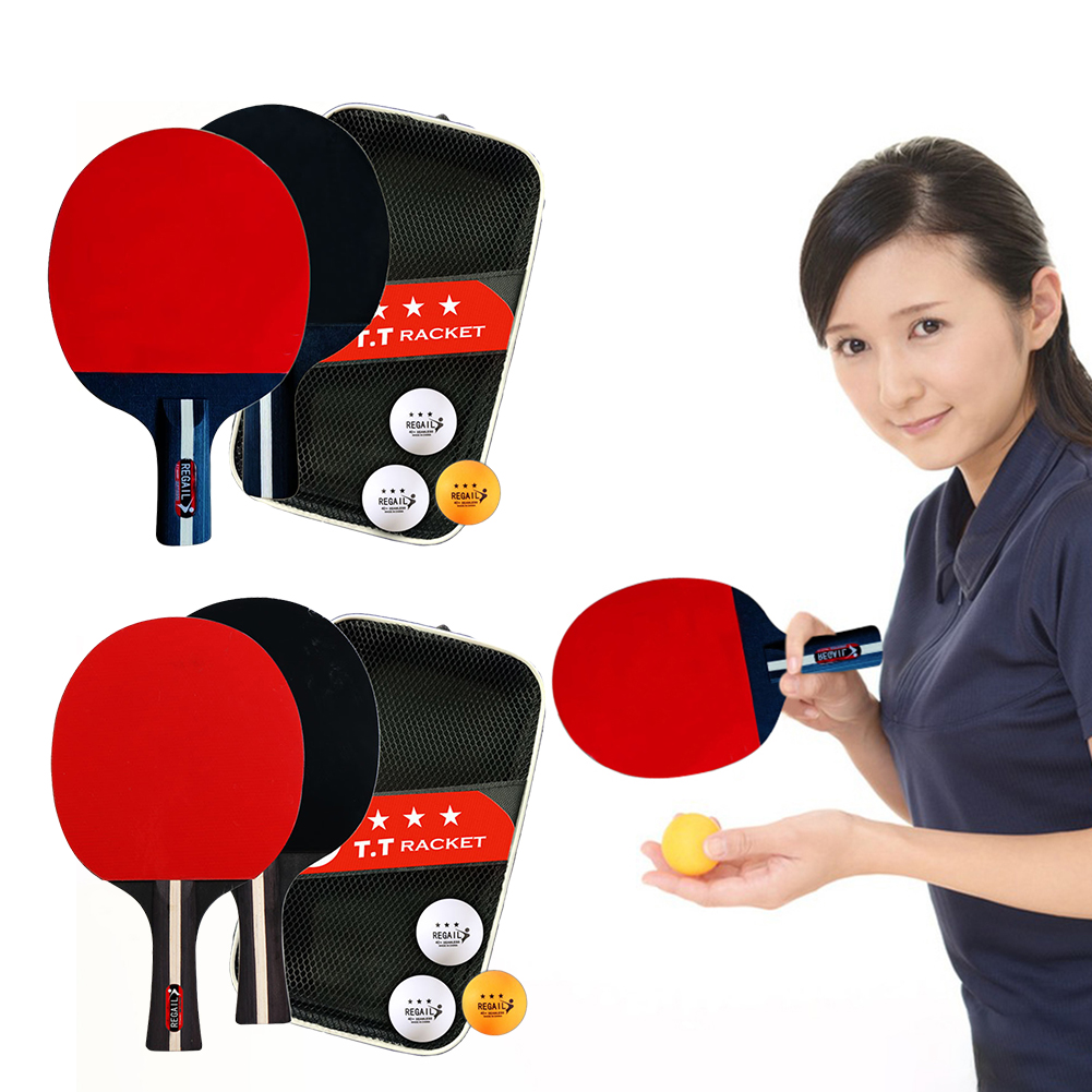 Table Tennis Racket 2 Rackets  - مراجعة Table Tennis Kit Bag وسعره