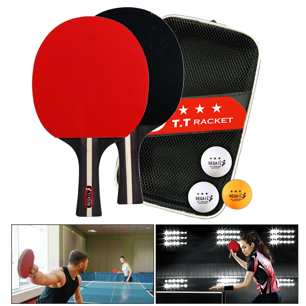 Table Tennis Racket 2 Rackets  - مراجعة Table Tennis Kit Bag وسعره