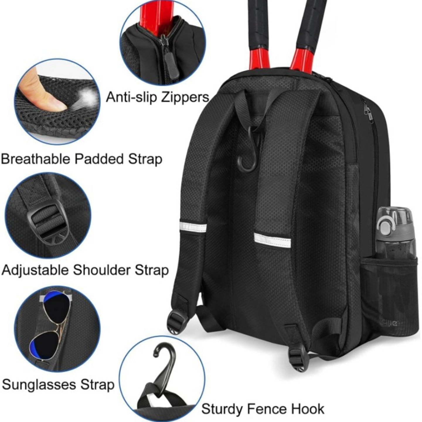 Tennis Backpack Large Capacity - مراجعة Table Tennis Kit Bag وسعره