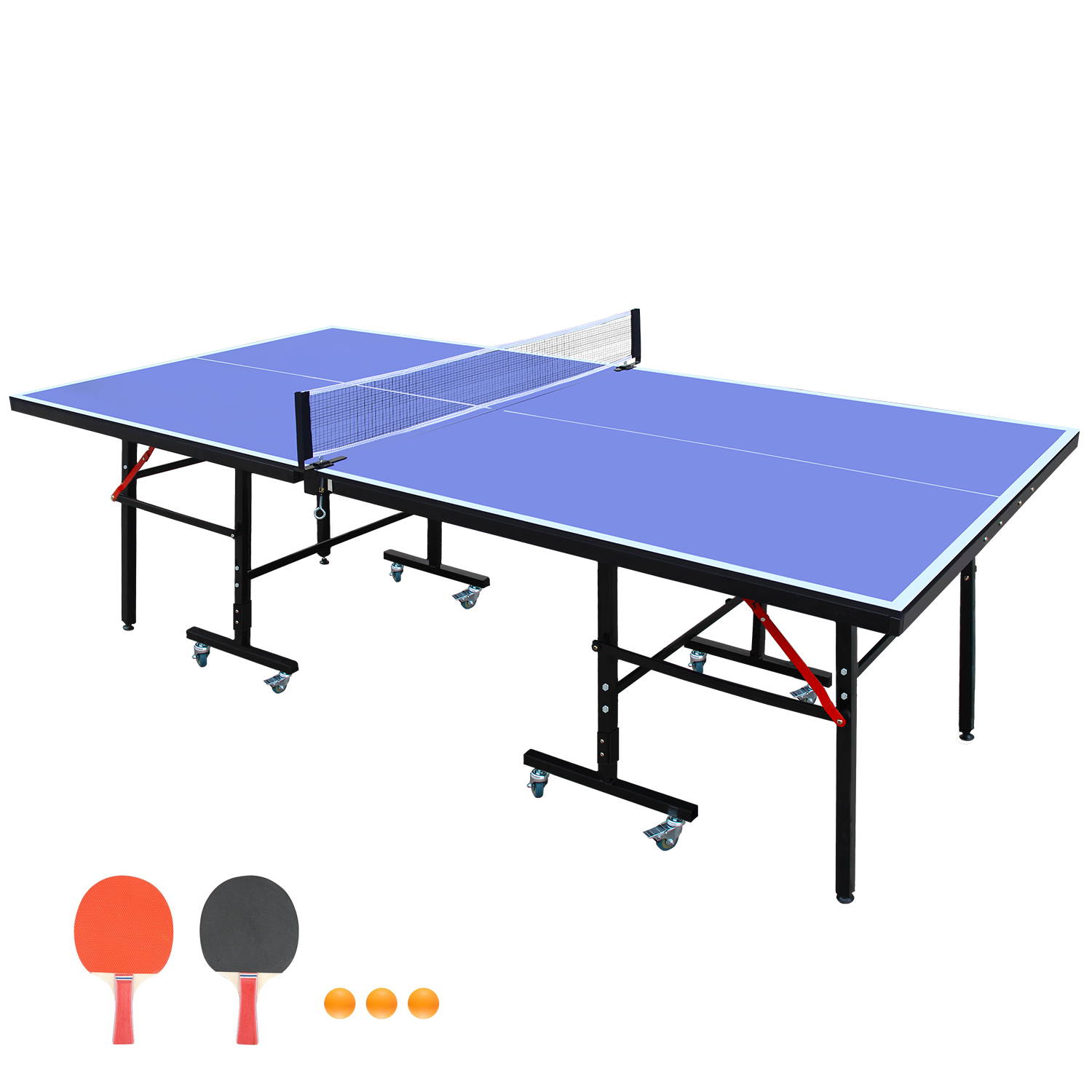 8 ft Blue Foldable Table Tenni - مراجعة Table Tennis Net Set وسعره