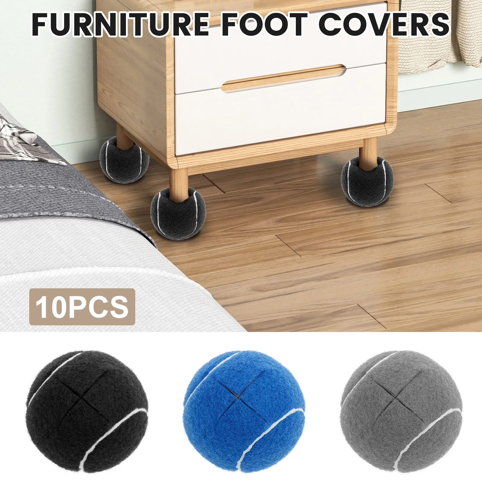 10Pcs Table Chair Foot Covers  - مراجعة Table Tennis Footwork وسعره