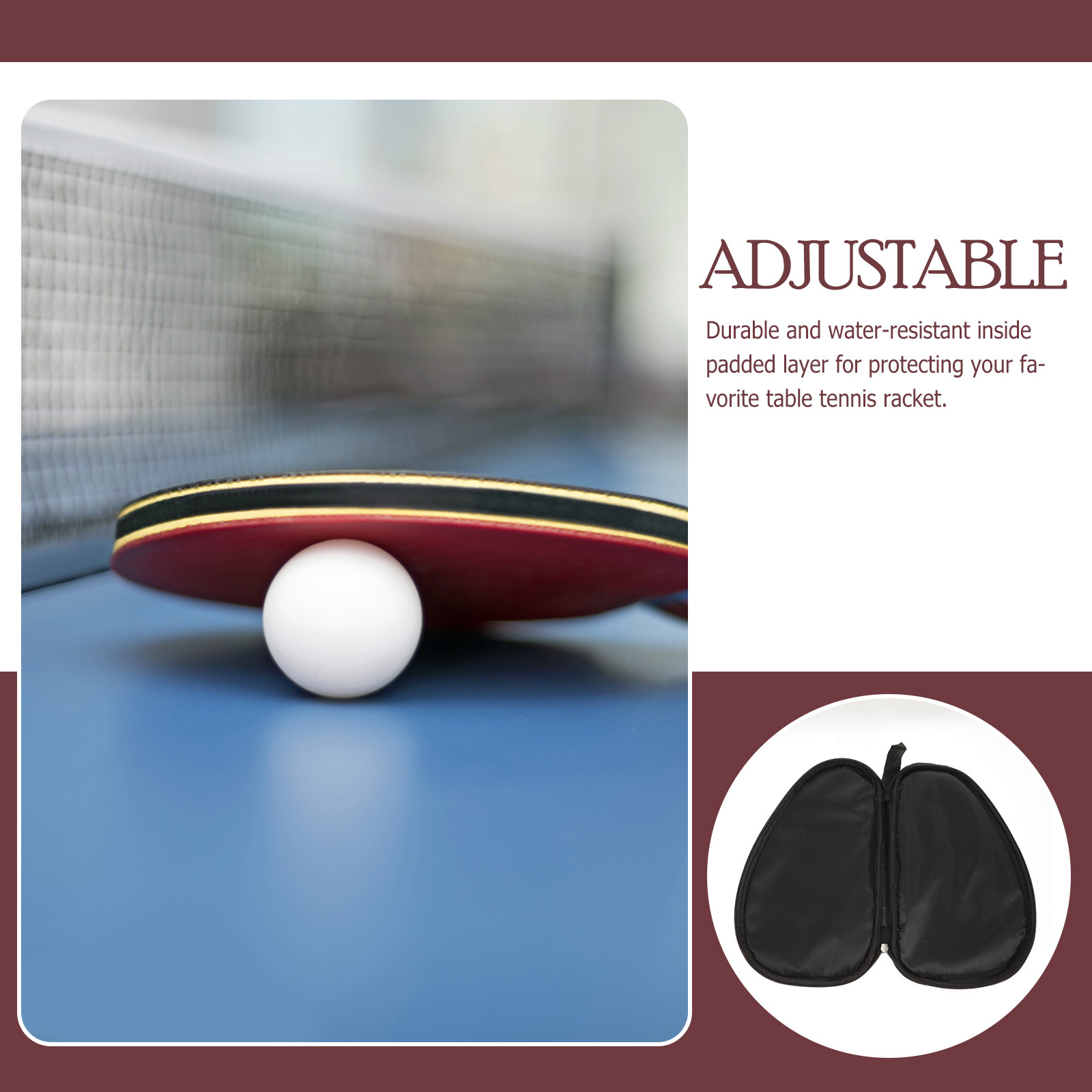 Grey Table Tennis Bag Portable - مراجعة Table Tennis Player وسعره